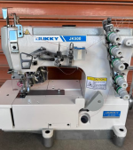 The Jukky Industrial Flatlock Sewing Machine is a high-performance machine designed for seamless, strong, and stretchable stitching.