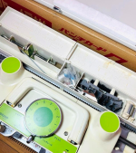 The Silver Reed SK 328 Knitting Machine is a versatile and user-friendly tool for creating beautiful, lightweight knitwear and intricate lace patterns.